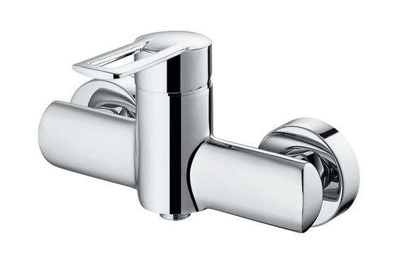 Ergonomic 1 হ্যান্ডেল ঝরনা মিক্সার কল সম্পূর্ণ ব্রাস বডি গরম ঠান্ডা জল